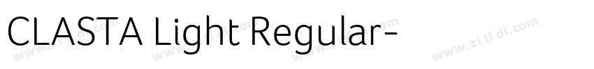 CLASTA Light Regular字体转换